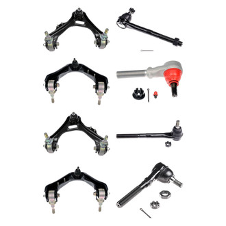 Dorman® - OE Solutions™ Front Lower and Upper Control Arm with Ball Joint and Tie Rod End Kit