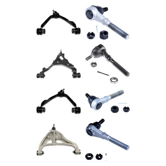 Dorman® - OE Solutions™ Front Lower and Upper Control Arm with Ball Joint and Tie Rod End Kit