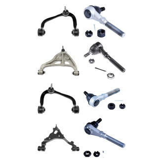 Dorman® - OE Solutions™ Front Lower and Upper Control Arm with Ball Joint and Tie Rod End Kit