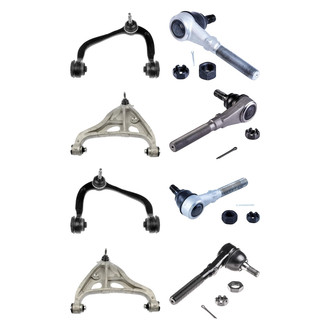 Dorman® - OE Solutions™ Front Lower and Upper Control Arm with Ball Joint and Tie Rod End Kit