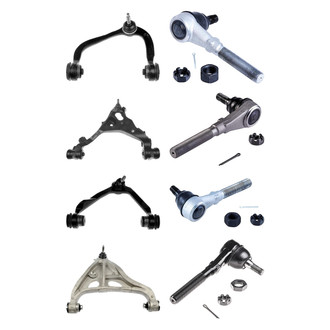 Dorman® - OE Solutions™ Front Lower and Upper Control Arm with Ball Joint and Tie Rod End Kit