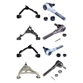 Dorman® - OE Solutions™ Front Lower and Upper Control Arm with Ball Joint and Tie Rod End Kit