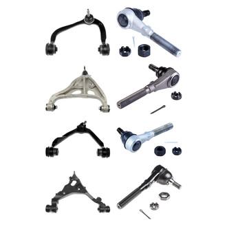 Dorman® - OE Solutions™ Front Lower and Upper Control Arm with Ball Joint and Tie Rod End Kit