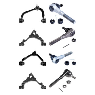 Dorman® - OE Solutions™ Front Lower and Upper Control Arm with Ball Joint and Tie Rod End Kit