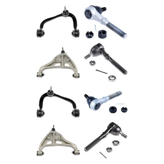 Dorman® - OE Solutions™ Front Lower and Upper Control Arm with Ball Joint and Tie Rod End Kit