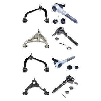 Dorman® - OE Solutions™ Front Lower and Upper Control Arm with Ball Joint and Tie Rod End Kit