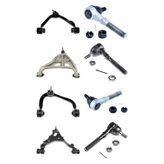 Dorman® - OE Solutions™ Front Lower and Upper Control Arm with Ball Joint and Tie Rod End Kit