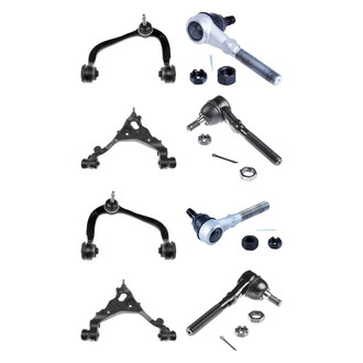 Dorman® - OE Solutions™ Front Lower and Upper Control Arm with Ball Joint and Tie Rod End Kit