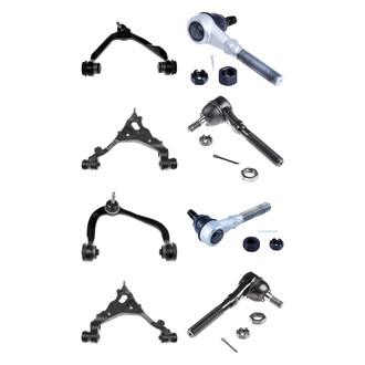 Dorman® - OE Solutions™ Front Lower and Upper Control Arm with Ball Joint and Tie Rod End Kit