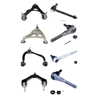 Dorman® - OE Solutions™ Front Lower and Upper Control Arm with Ball Joint and Tie Rod End Kit