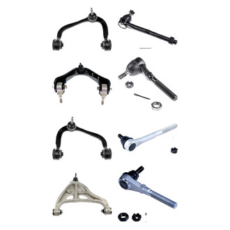Dorman® - OE Solutions™ Front Lower and Upper Control Arm with Ball Joint and Tie Rod End Kit