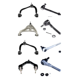 Dorman® - OE Solutions™ Front Lower and Upper Control Arm with Ball Joint and Tie Rod End Kit