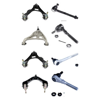 Dorman® - OE Solutions™ Front Lower and Upper Control Arm with Ball Joint and Tie Rod End Kit