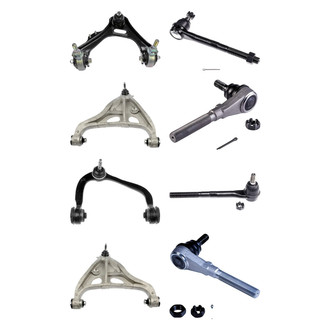 Dorman® - OE Solutions™ Front Lower and Upper Control Arm with Ball Joint and Tie Rod End Kit