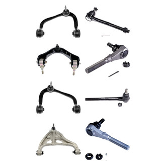 Dorman® - OE Solutions™ Front Lower and Upper Control Arm with Ball Joint and Tie Rod End Kit