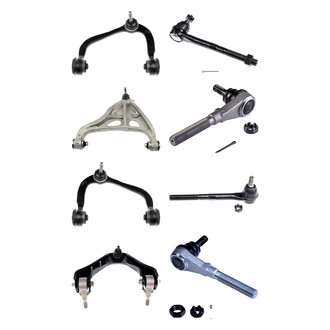 Dorman® - OE Solutions™ Front Lower and Upper Control Arm with Ball Joint and Tie Rod End Kit