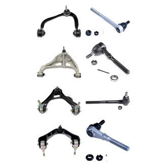 Dorman® - OE Solutions™ Front Lower and Upper Control Arm with Ball Joint and Tie Rod End Kit