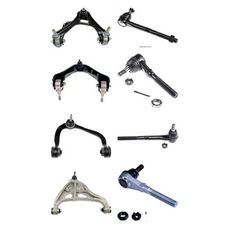 Dorman® - OE Solutions™ Front Lower and Upper Control Arm with Ball Joint and Tie Rod End Kit