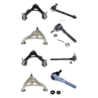 Dorman® - OE Solutions™ Front Lower and Upper Control Arm with Ball Joint and Tie Rod End Kit