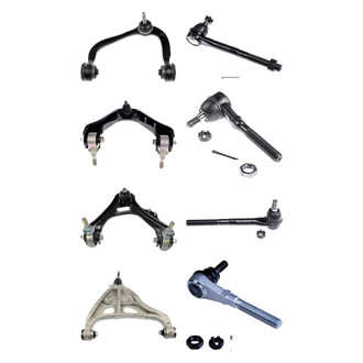 Dorman® - OE Solutions™ Front Lower and Upper Control Arm with Ball Joint and Tie Rod End Kit