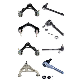 Dorman® - OE Solutions™ Front Lower and Upper Control Arm with Ball Joint and Tie Rod End Kit