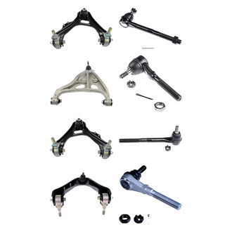 Dorman® - OE Solutions™ Front Lower and Upper Control Arm with Ball Joint and Tie Rod End Kit