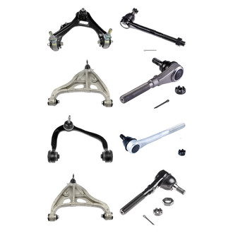 Dorman® - OE Solutions™ Front Lower and Upper Control Arm with Ball Joint and Tie Rod End Kit
