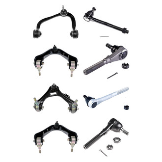 Dorman® - OE Solutions™ Front Lower and Upper Control Arm with Ball Joint and Tie Rod End Kit