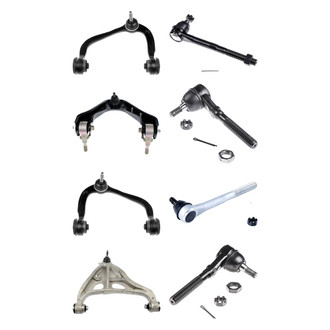 Dorman® - OE Solutions™ Front Lower and Upper Control Arm with Ball Joint and Tie Rod End Kit
