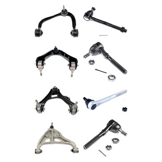 Dorman® - OE Solutions™ Front Lower and Upper Control Arm with Ball Joint and Tie Rod End Kit