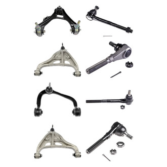 Dorman® - OE Solutions™ Front Lower and Upper Control Arm with Ball Joint and Tie Rod End Kit