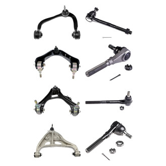 Dorman® - OE Solutions™ Front Lower and Upper Control Arm with Ball Joint and Tie Rod End Kit