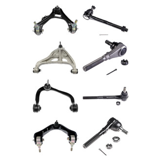 Dorman® - OE Solutions™ Front Lower and Upper Control Arm with Ball Joint and Tie Rod End Kit