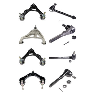 Dorman® - OE Solutions™ Front Lower and Upper Control Arm with Ball Joint and Tie Rod End Kit