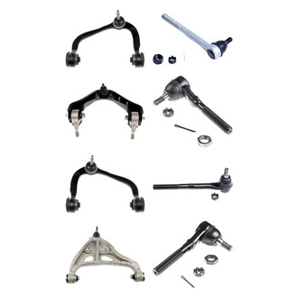 Dorman® - OE Solutions™ Front Lower and Upper Control Arm with Ball Joint and Tie Rod End Kit