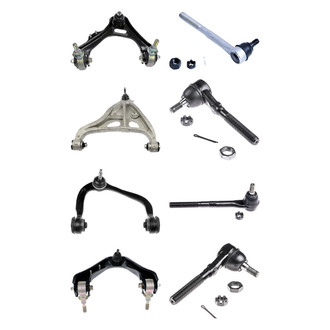Dorman® - OE Solutions™ Front Lower and Upper Control Arm with Ball Joint and Tie Rod End Kit