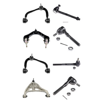 Dorman® - OE Solutions™ Front Lower and Upper Control Arm with Ball Joint and Tie Rod End Kit
