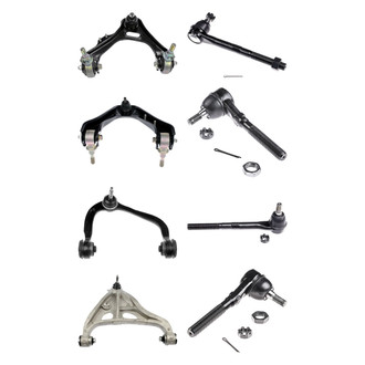 Dorman® - OE Solutions™ Front Lower and Upper Control Arm with Ball Joint and Tie Rod End Kit