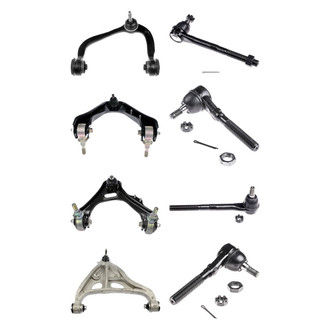 Dorman® - OE Solutions™ Front Lower and Upper Control Arm with Ball Joint and Tie Rod End Kit