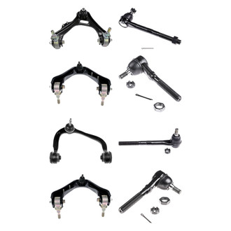 Dorman® - OE Solutions™ Front Lower and Upper Control Arm with Ball Joint and Tie Rod End Kit
