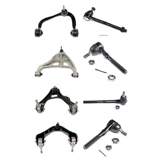 Dorman® - OE Solutions™ Front Lower and Upper Control Arm with Ball Joint and Tie Rod End Kit