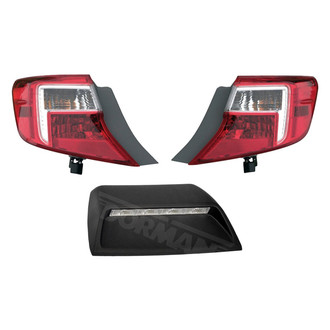 Dorman® - Driver and Passenger Side Replacement 3-Piece Kit (Driver and Passenger Side Outer Tail Lights, 3rd Brake Light)