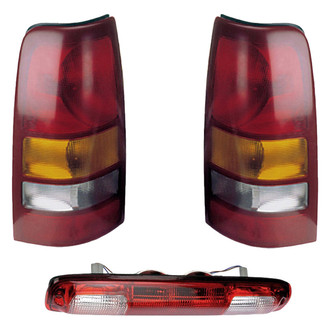 Dorman® - Driver and Passenger Side Replacement 3-Piece Kit (Driver and Passenger Side Tail Lights, 3rd Brake Light)