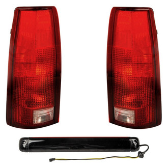 Dorman® - Driver and Passenger Side Replacement 3-Piece Kit (Driver and Passenger Side Tail Lights, 3rd Brake Light)