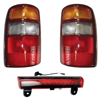 Dorman® - Driver and Passenger Side Replacement 3-Piece Kit (Driver and Passenger Side Tail Lights, 3rd Brake Light)