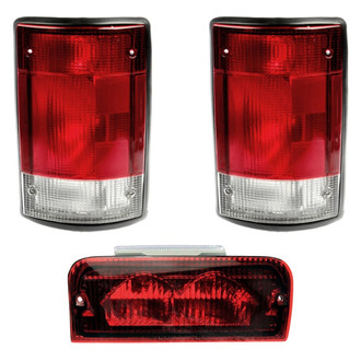 Dorman® - Driver and Passenger Side Replacement 3-Piece Kit (Driver and Passenger Side Tail Lights, 3rd Brake Light)