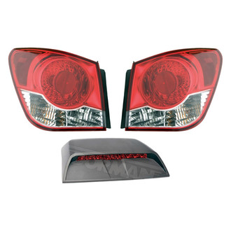 Dorman® - Driver and Passenger Side Replacement 3-Piece Kit (Driver and Passenger Side Outer Tail Lights, 3rd Brake Light)
