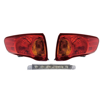 Dorman® - Driver and Passenger Side Replacement 3-Piece Kit (Driver and Passenger Side Tail Lights, 3rd Brake Light)