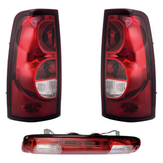 Dorman® - Driver and Passenger Side Replacement 3-Piece Kit (Driver and Passenger Side Tail Lights, 3rd Brake Light)