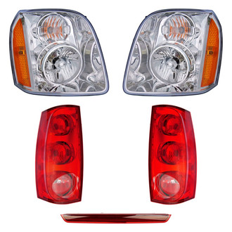 Dorman® - 5-Piece Kit (Driver and Passenger Side Headlights, Driver and Passenger Side Tail Lights, 3rd Brake Light)